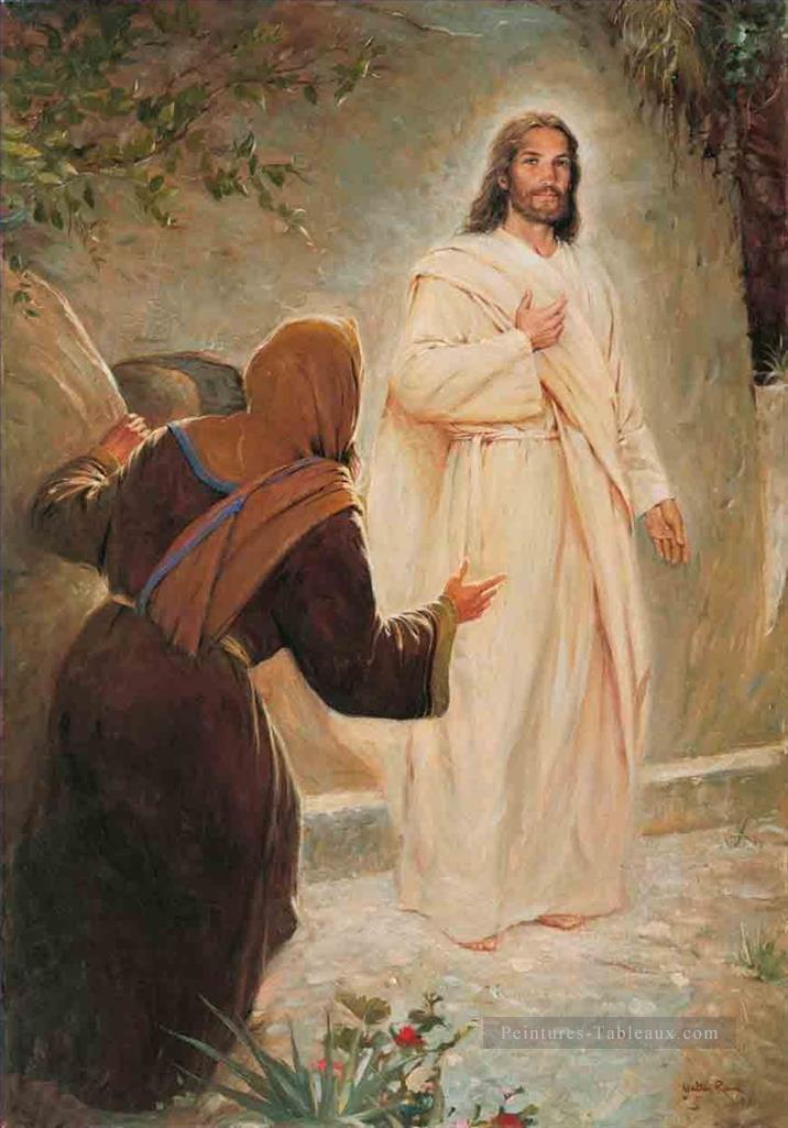 Ressuscité Christ Chrétien Chrétien Jésus Peintures à l'huile